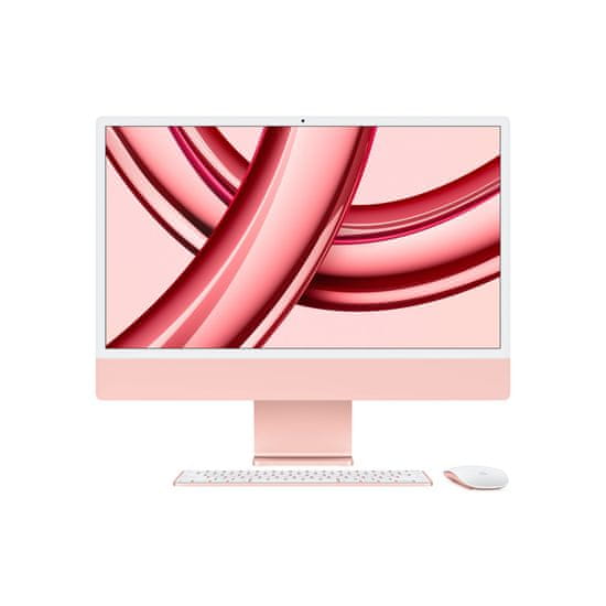 Apple iMac 24 računalnik, M3, 8GB, SSD512GB, roza