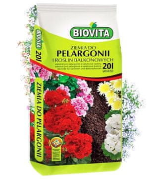 BioVita Zemlja za pelargonije in balkonske rastline 20 l