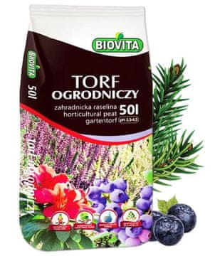 BioVita Kisla šota za borovnice, vrtnarjenje, 50 l