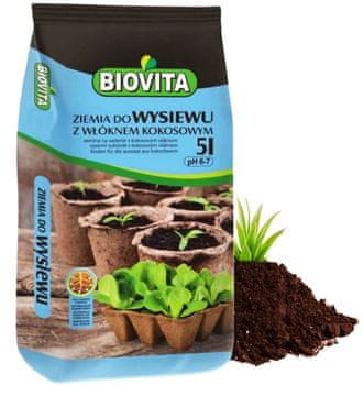 BioVita Zemljo za setve s kokosovimi vlakni 5l