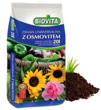 BioVita Univerzalna zemlja za rože z osmovitom 20 l