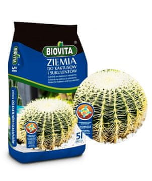 BioVita Substrat zemlje za kaktuse in sukulente 5 l