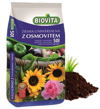 BioVita Univerzalna zemlja za rože z osmovitom 50 l