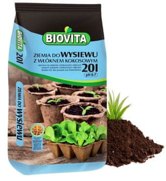 BioVita Zemljo za setve s kokosovimi vlakni 20l