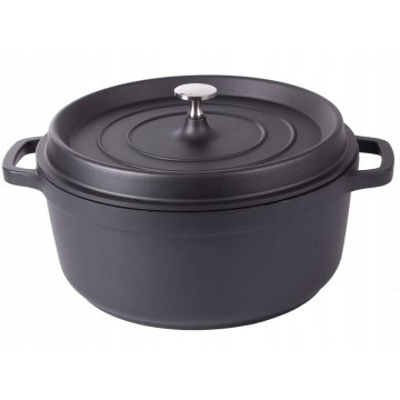 Northix Enolončnica s pokrovom - aluminij - 6,6 l