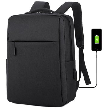 Northix Nahrbtnik z USB priključkom - črn