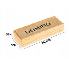Northix Igra Domino v leseni škatli 