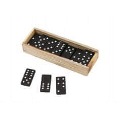 Northix Igra Domino v leseni škatli 