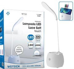 WETECH Polnilna Led namizna Svetilka z Držalom za Svinčnike