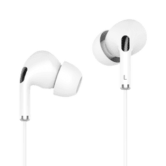 slušalke za ušesa z mikrofonom na USB-c c1 white