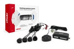 AMIO Garažni senzor za vzvratno parkiranje nastavi zvočni signal 4 senzorji črni
