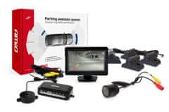 AMIO Komplet parkirnih senzorjev tft01 4,3" s kamero hd-301-ir 4 senzorji črna tovornjak