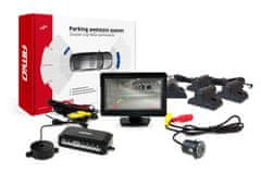 AMIO komplet parkirnih senzorjev tft01 4,3" s kamero hd-308-led 4 senzorji črna tovornjak