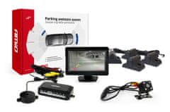 AMIO komplet parkirnih senzorjev tft01 4,3" s kamero hd-315-led 4 senzorji črna tovornjak