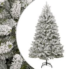 Vidaxl Umetna novoletna jelka s snegom 210 cm