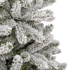Vidaxl Umetna novoletna jelka s snegom 210 cm