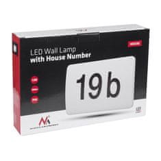 Maclean maclean led svetilka , hišna številka, s senzorjem somraka, bela, 12 W, ip65, nevtralna barva (4000k), 950 lm, mce292 w