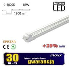 set: 1x hermetično svetilo led svetilka ip65 1-stranska + 2x led fluorescenčna svetilka 120cm 18w t8 6000k 1-stranska hladna