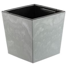 botle Cvetlični lonec z imitacijo betona svetlo sive barve z vložkom 7,5 L