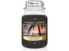 Yankee Candle Classic Dišeča sveča v steklu velika Black Coconut 623 g