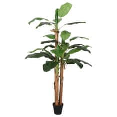 Vidaxl Umetni bananovec 9 listov 120 cm zelen