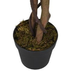 Vidaxl Umetni javor 672 listov 180 cm zelen