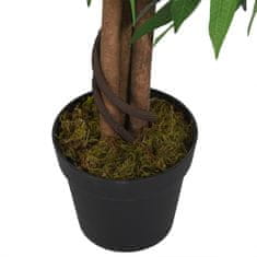 Vidaxl Umetni mangovec 900 listov 180 cm zeleno