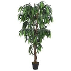 Vidaxl Umetni mangovec 450 listov 120 cm zeleno
