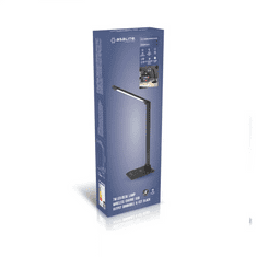 Asalite namizna svetilka s polnilcem, 7 W, 450 lm, USB, črna