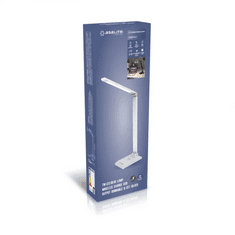 Asalite namizna svetilka s polnilcem, 7 W, 450 lm, USB, srebrna