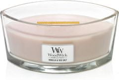 Woodwick Dišeča sveča z lesenim krakom Ellipse Vanilla &amp