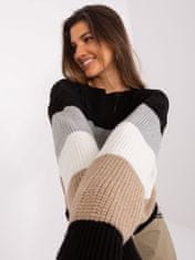 Badu Klasičen ženski pulover Vénérande črno-bež Universal