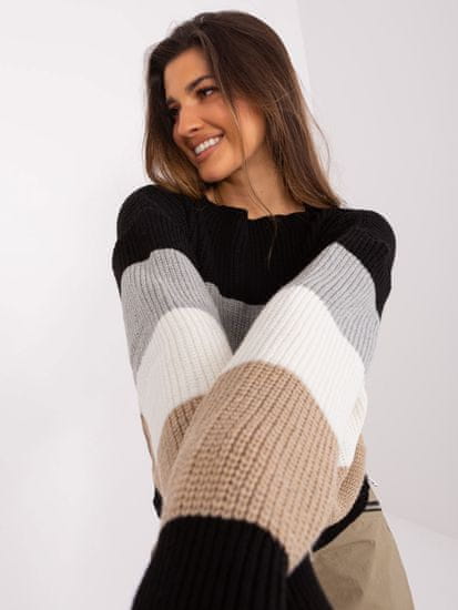 Badu Klasičen ženski pulover Vénérande črno-bež
