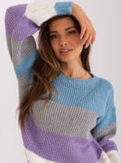 Badu Klasičen ženski pulover Vénérande sivo-svetlo modra Universal