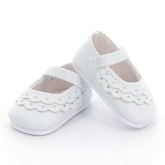 Petitcollin Čipkasti čevlji beli (za lutko 34 cm)