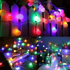 MG Garland RGB sončna veriga 50 LED 6.7m