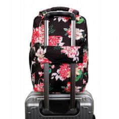 MG Bcross nahrbtnik z vgrajenim USB kablom 20L, pink flowers