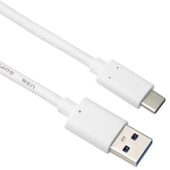 3M Kabel PremiumCord USB 3.0 - USB-C M/M (USB 3.2, 3A, 10 Gb/s) 3 m bel