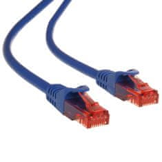 Maclean MCTV-303 N 47276 UTP cat6 kabel z vtičem za vtičnico 3 m, modri
