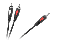 Cabletech kabelski priključek jack 3.5 - 2rca 1.0m cabletech eco-line