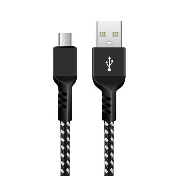 Maclean Maclean kabel micro USB, podpira hitro polnjenje 2,4A, prenos podatkov, 5V/2,4A, črn, dolžina 2 m, MCE483