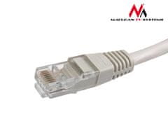 Maclean mctv-652 kabel, patchcord utp 5e plug-to-lug 3 m maclean grey