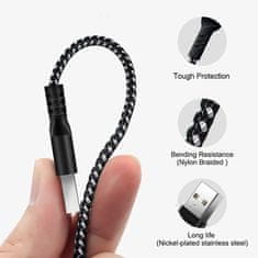 Maclean Maclean iPhone kabel, za iPhone, podpira hitro polnjenje 2,4A, prenos podatkov, 5V/2,4A, črn, dolžina 2 m, MCE481