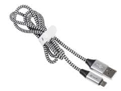 Tracer tracer usb 2.0 am - micro 1.0m kabel črno-srebrni