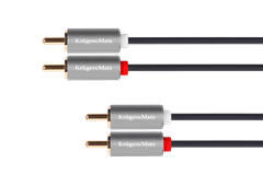Krüger&Matz RCA kabel Kruger&Matz Basic 10 m