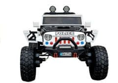 Beneo Otroški avto na akumulator Police Jeep 4x4 Črna 24V