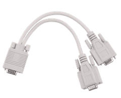 LP adapter vga (15pin moški) -2x (15pin ženska)