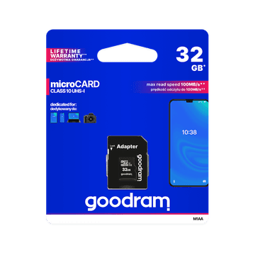 shumee Pomnilniška kartica Goodram microSD 32 GB Class 10 UHS-I SD Adapter