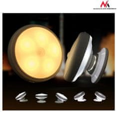 Maclean maclean LED svetilka s senzorjem gibanja, magnet, zadnja luč, načini svetlobe: neprekinjeno, pir senzor, 3xaaa, mce223