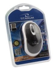 Titanum tm116w brezžična miška 2.4ghz 3d optična usb sup črno-bela